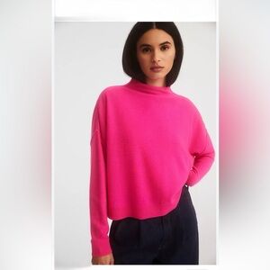Pilcro The Alani Cashmere Mock-Neck Sweater size M